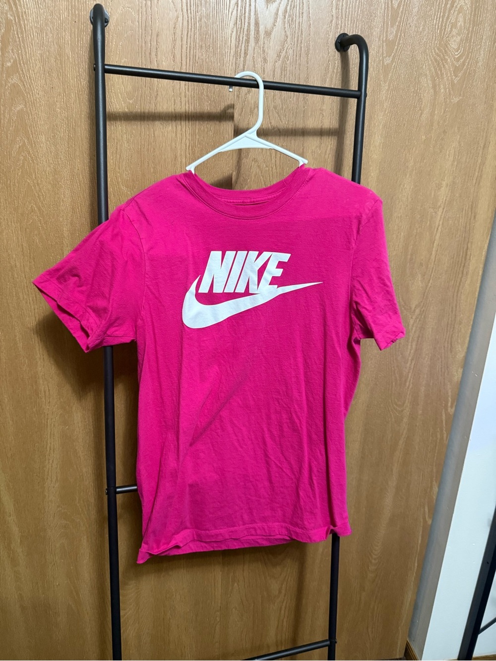 Nike Kids Hot Pink Tee with White Swoosh